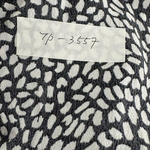 Talbots Wrap Top 2X Black White Printed Long Sleeve Viscose NWT TP-3557 - Picture 2 of 9
